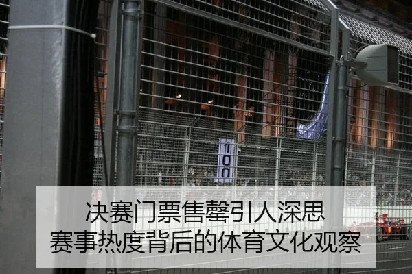 决赛门票售罄引人深思 赛事热度背后的体育文化观察
